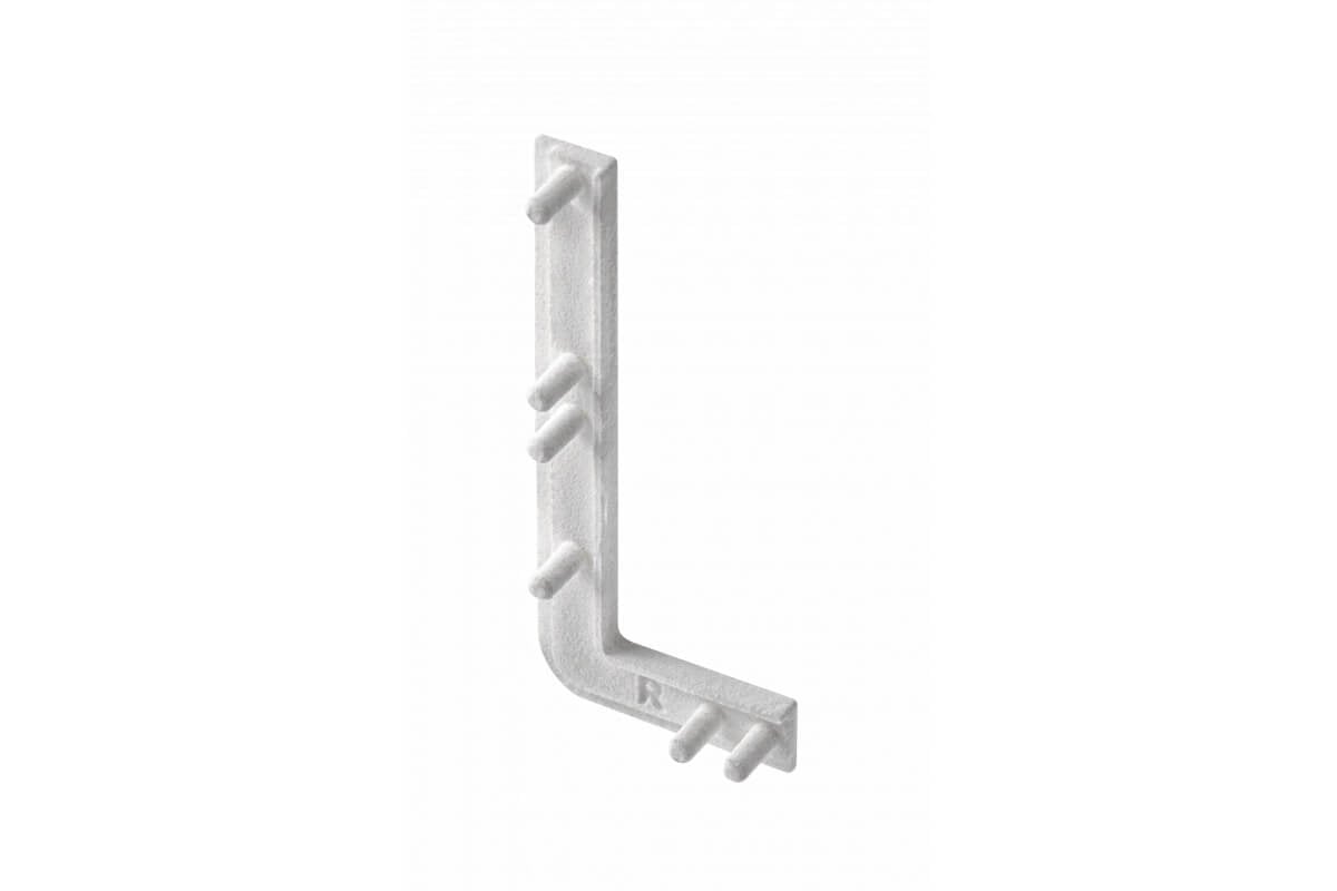 Element capăt deschis profil aluminiu VELLO L, dreapta, gri