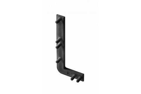 Element capăt deschis profil aluminiu VELLO L, dreapta, negru mat