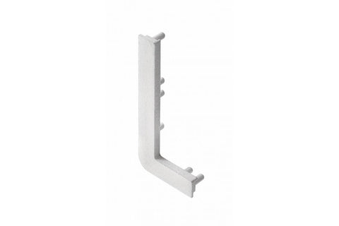 Element capăt deschis pentru profil aluminiu VELLO L, stânga, gri