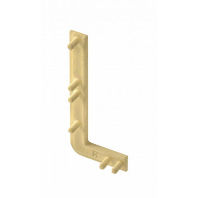 Element capăt deschis profil aluminiu VELLO L, dreapta, gold