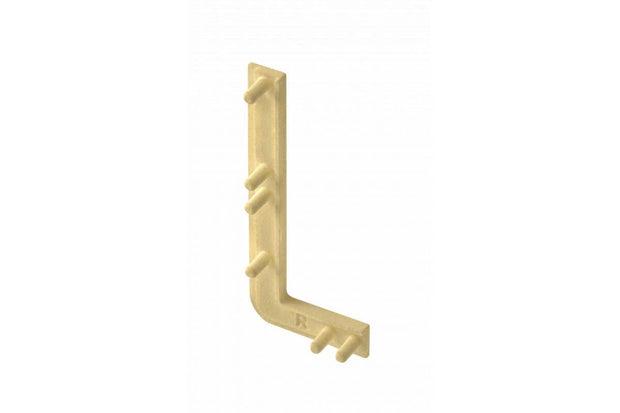 Element capăt deschis profil aluminiu VELLO L, dreapta, gold