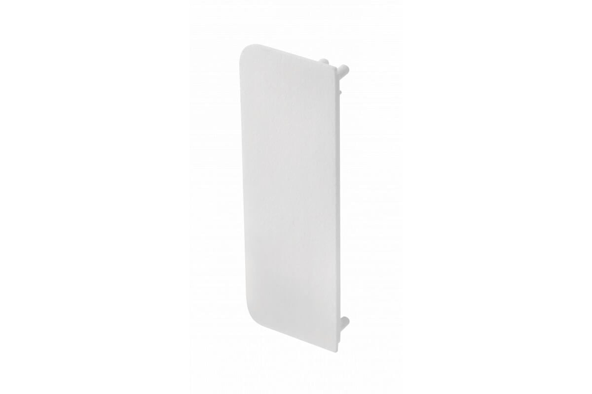 Element capăt plin pentru profil aluminiu VELLO C, alb mat