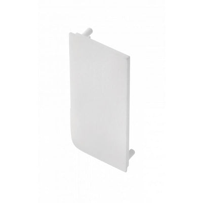 Element capăt plin pentru profil aluminiu VELLO L, stânga, alb mat