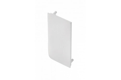 Element capăt plin pentru profil aluminiu VELLO L, stânga, alb mat