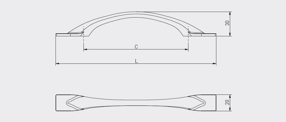 Mâner mobilă FLOW – champagne