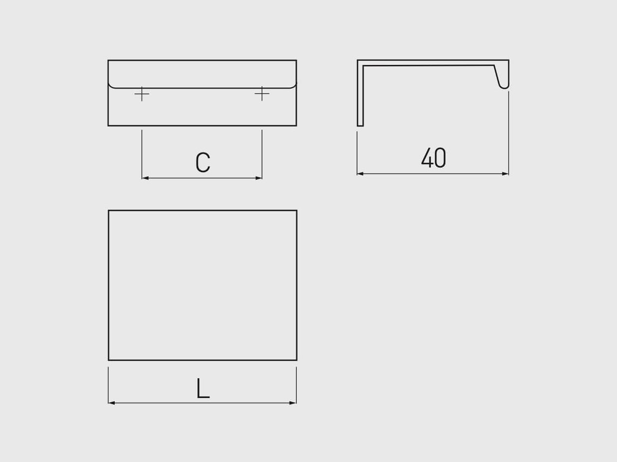 Mâner mobilă HEXI, cromat