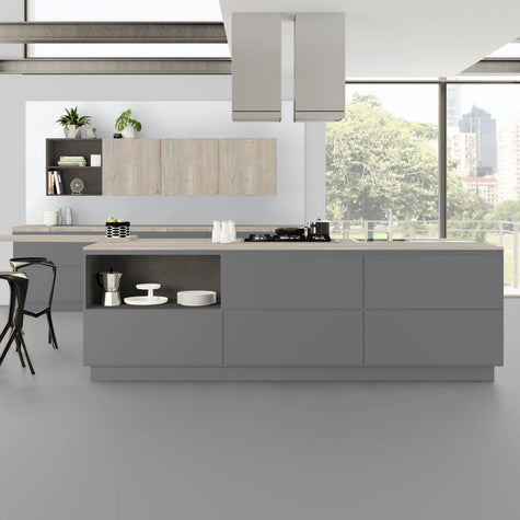 RENOLIT 3D Thermolaminate - Onyx Grey Suedette Matt Classic