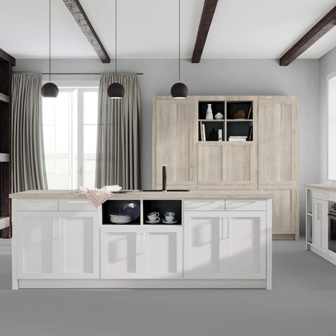 RENOLIT 3D Thermolaminate - White Grey Suedette Matt