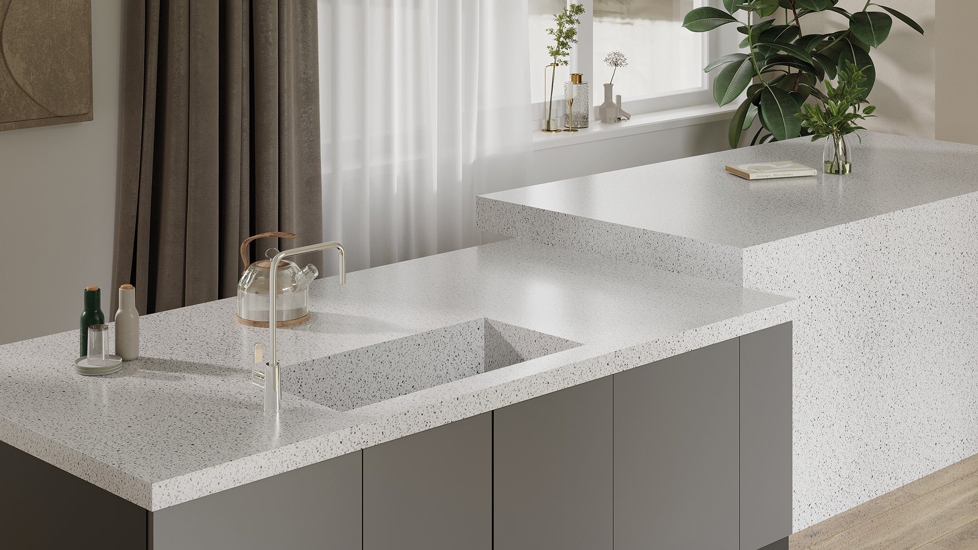 GRANDEX J-510 Terrazzo Bianco