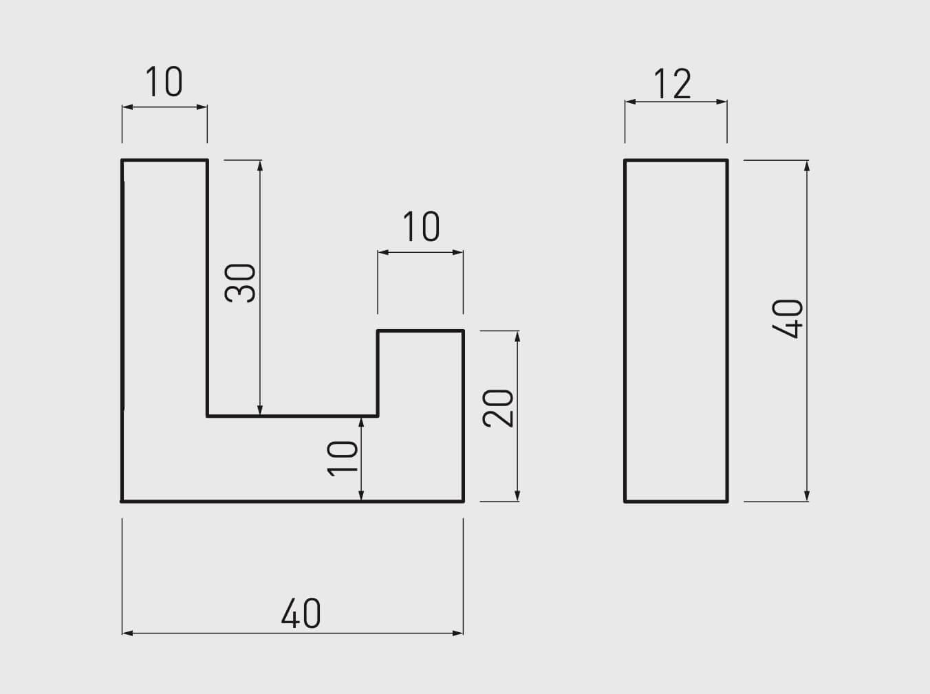 Agățătoare cuier K2201 12x40 mm, inox
