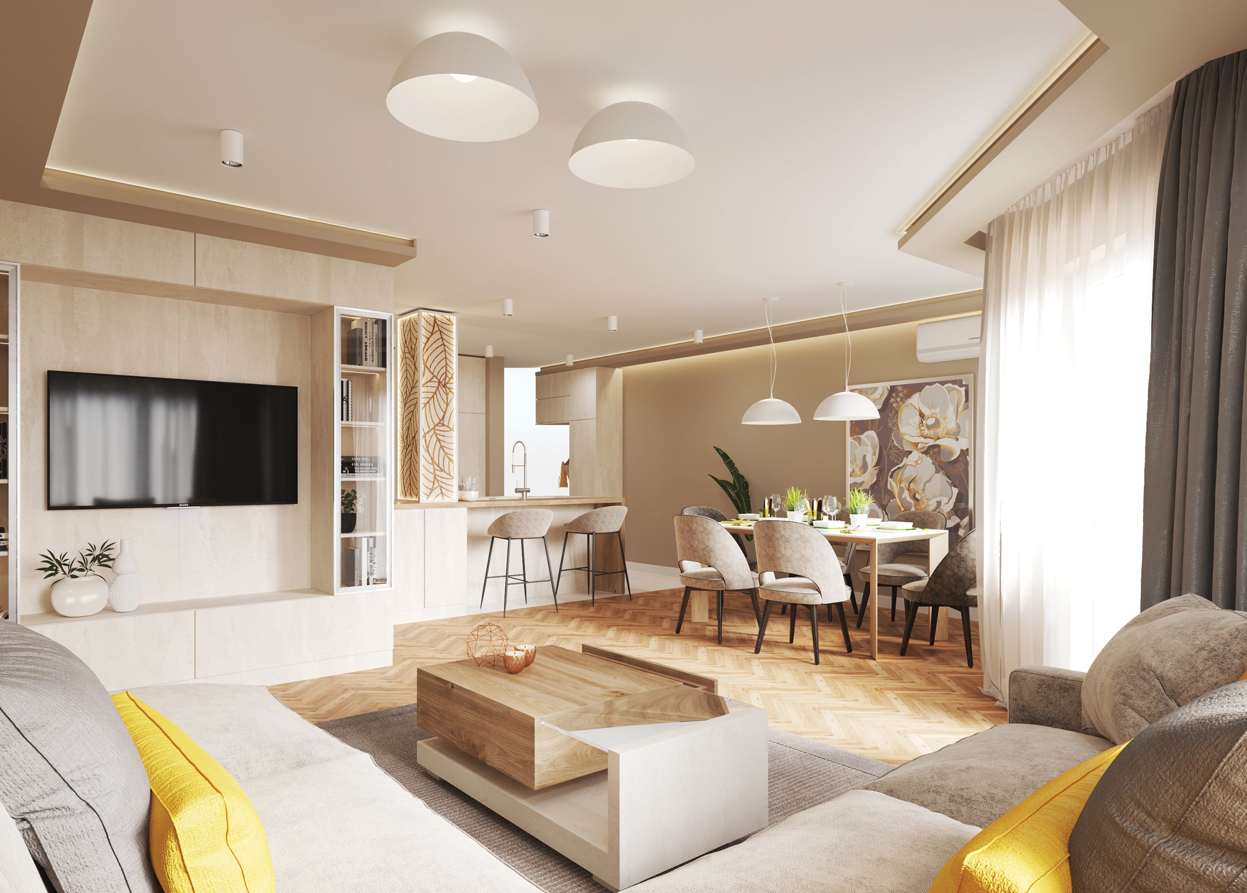 Placă decorativă SPC – K349 Silk Flow