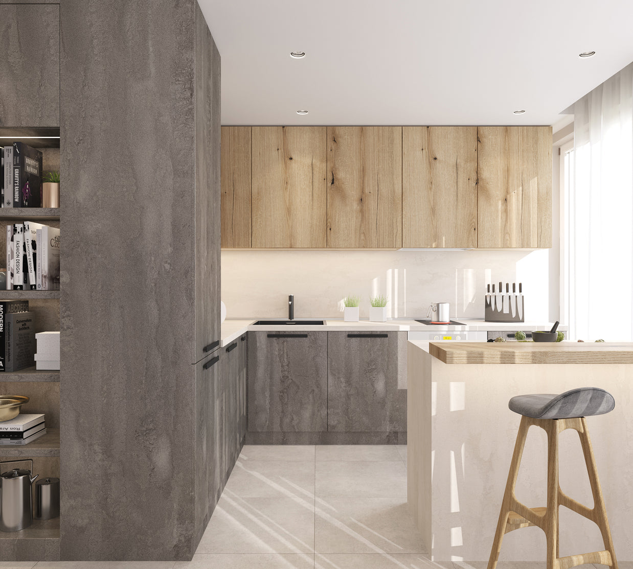 Placă decorativă SPC – K365 Coast Evoke Oak