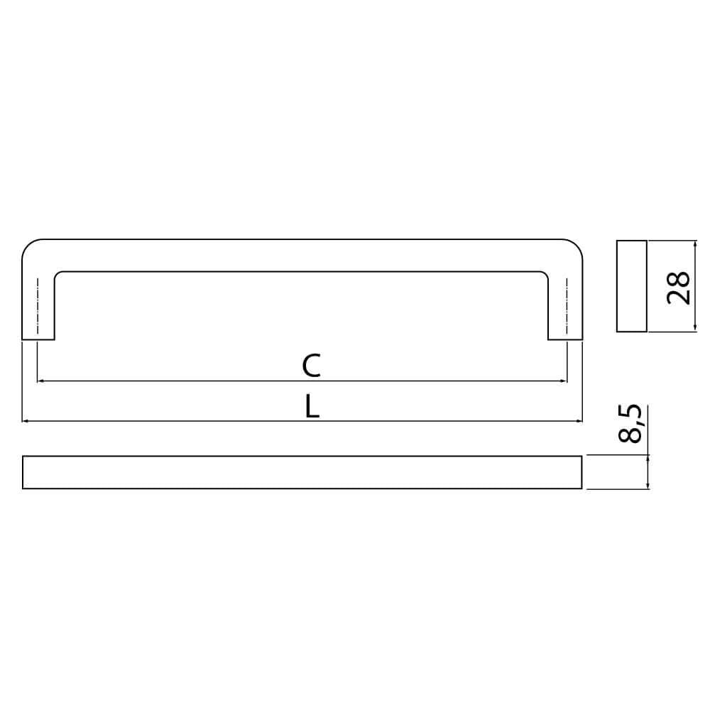 Mâner mobilă BAGIO – cromat