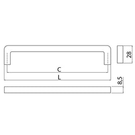 Mâner mobilă BAGIO – cromat