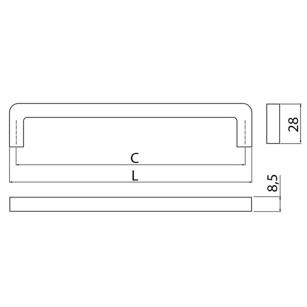 Mâner mobilă BAGIO – cromat