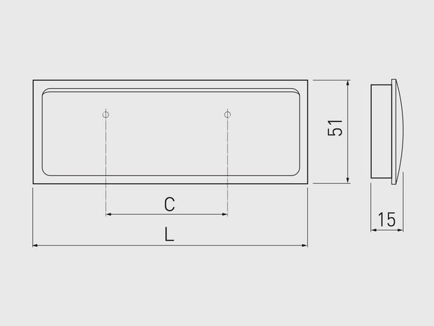 Mâner mobilă încastrat R132 – cromat