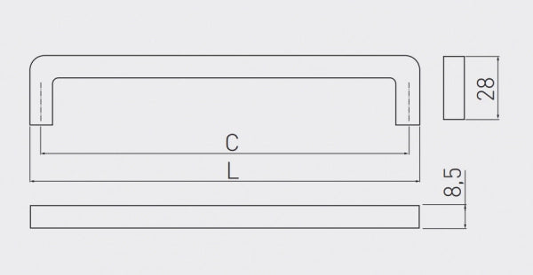 Mâner mobilă BAGIO – inox