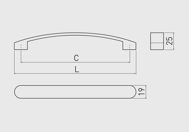 Mâner mobilă GENUA – cromat