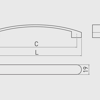 Mâner mobilă GENUA – satinat