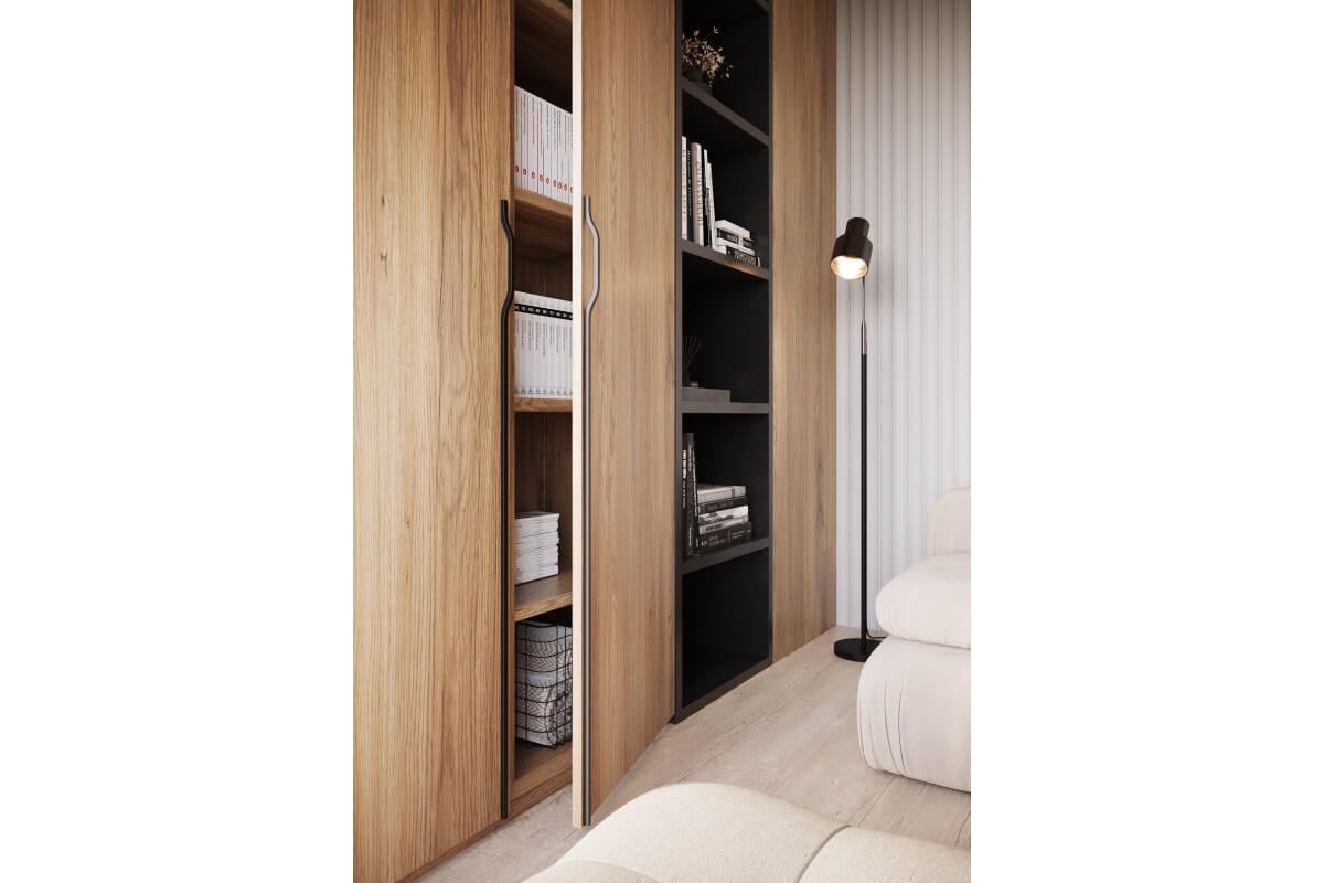 Mâner mobilă GRAVEL LONG – negru mat