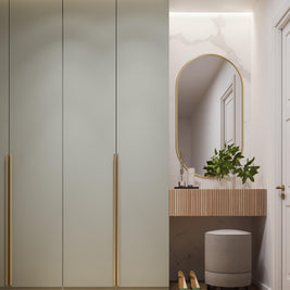 Mâner mobilă GROOVE – brushed gold