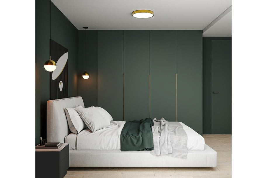 Mâner mobilă HEXA LONG 1200 mm, brushed gold