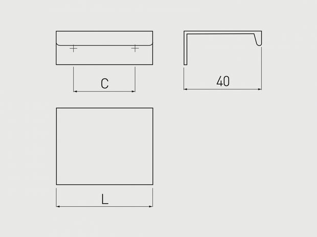 Mâner mobilă HEXI LONG, 3.5 m, aluminiu