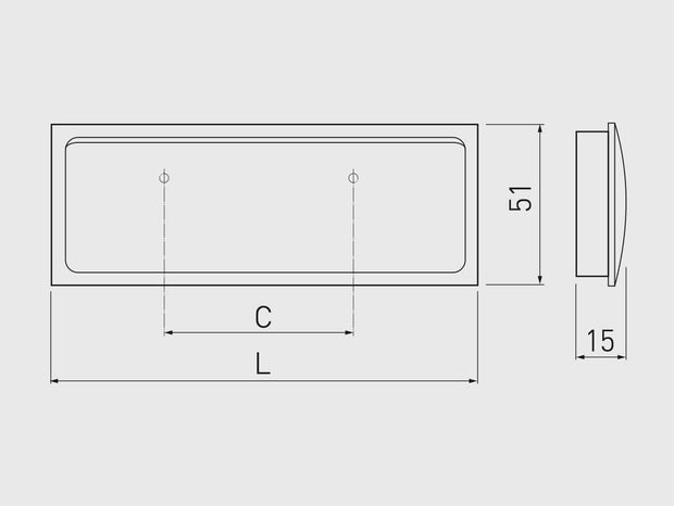 Mâner mobilă încastrat R132 – satinat