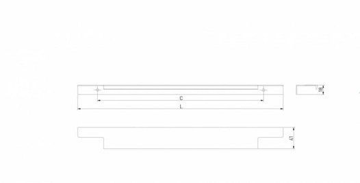 Mâner mobilă LIND – aluminiu