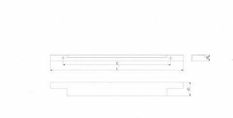 Mâner mobilă LIND – aluminiu