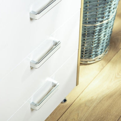 Mâner mobilă MONA 256 mm, alb crom