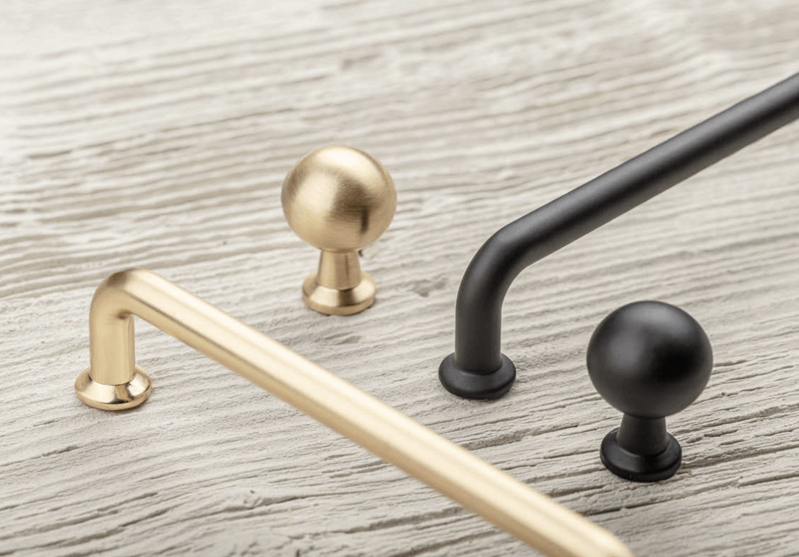 Mâner mobilă NORD, brushed gold