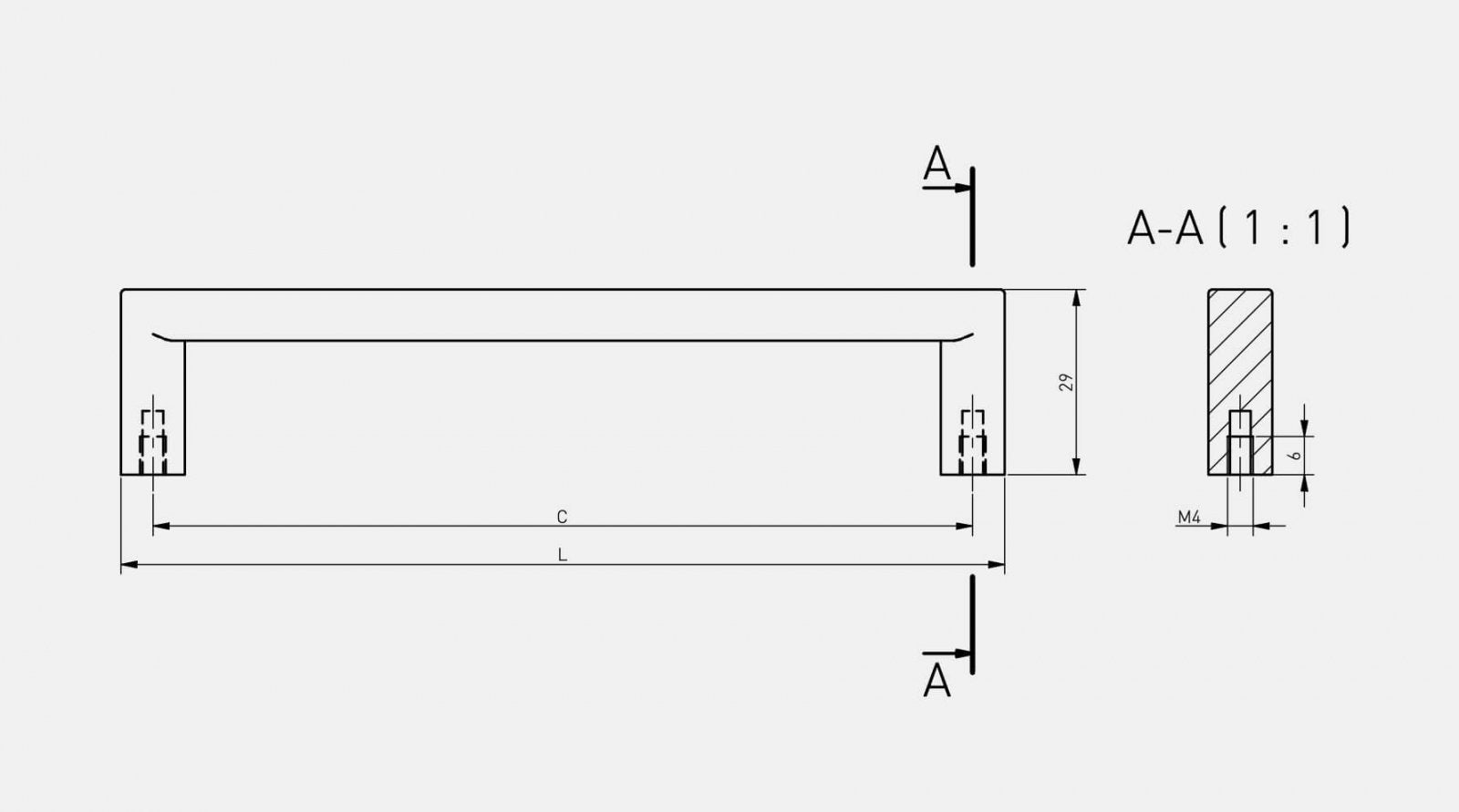 Mâner mobilă NYXA – negru mat