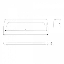 Mâner mobilă OCTAVIO – shiny gold