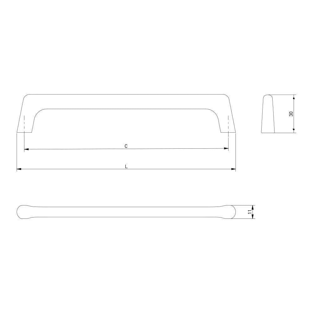 Mâner mobilă OCTAVIO, negru mat