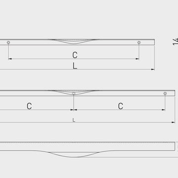 Mâner mobilă PICADO – cromat