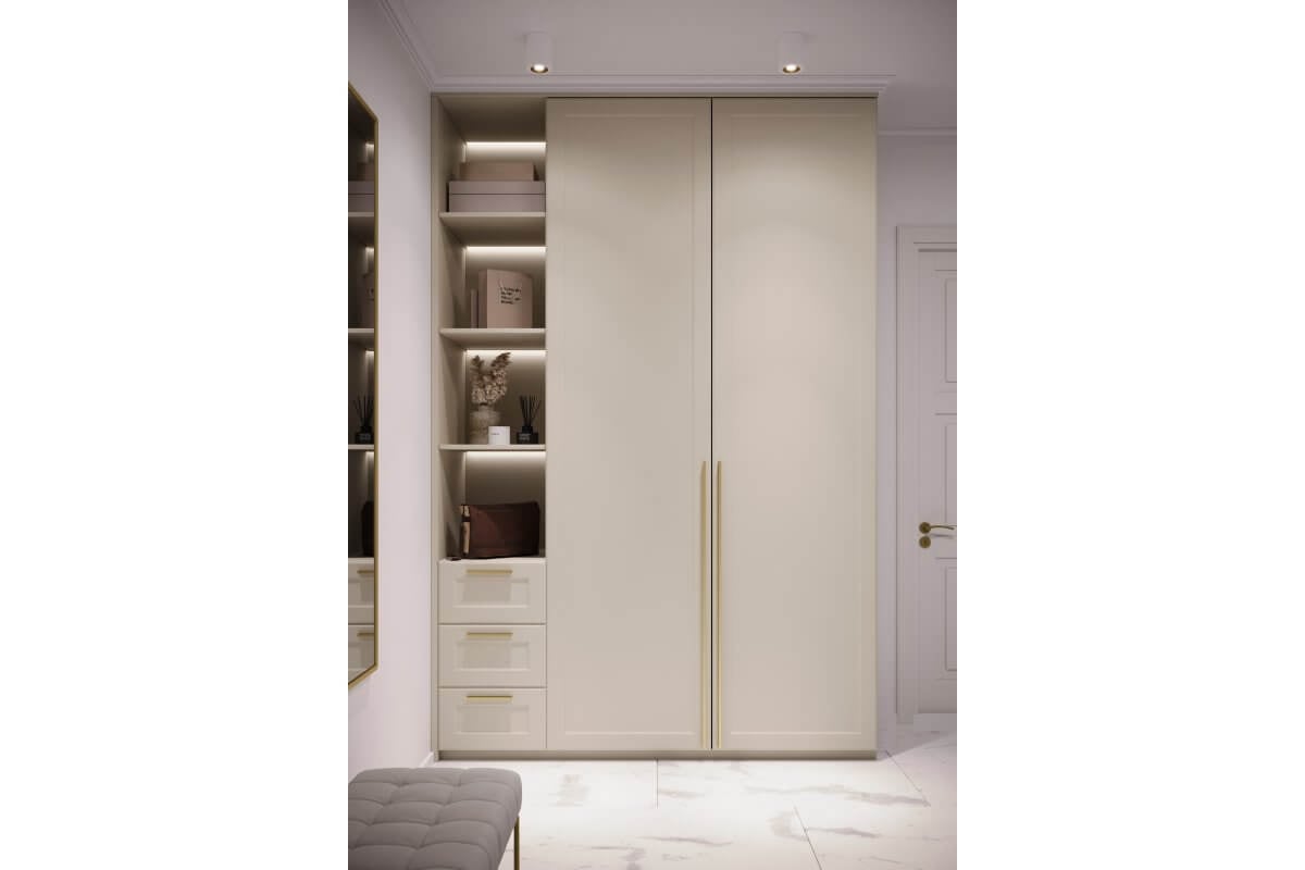 Mâner mobilă PILLAR – brushed gold