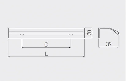 Mâner profil TREX LONG, 3.5 m, aluminiu