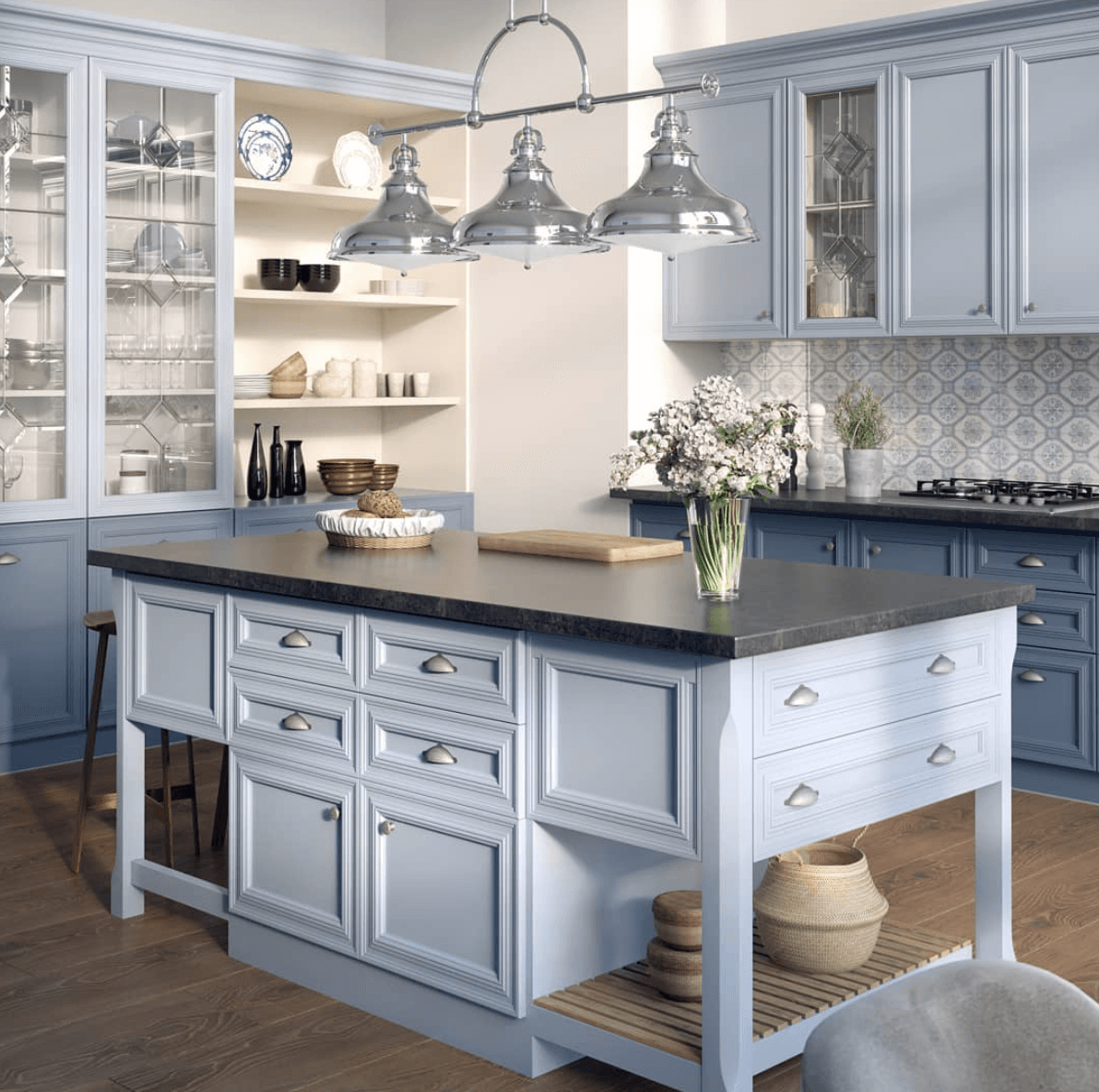 Mâner mobilă Marsala – 64 mm, argintiu antichizat