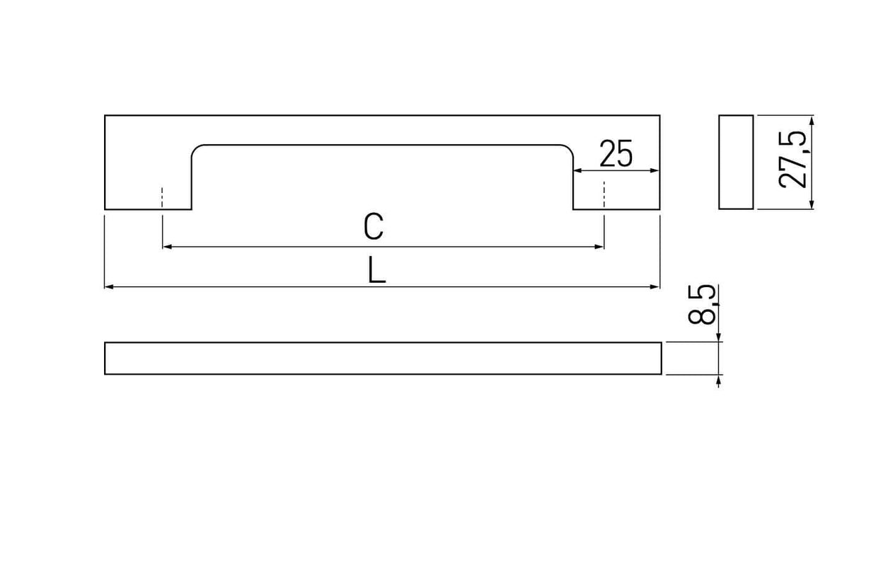 Mâner mobilă ZAMAK – cupru