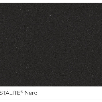 Baterie bucătărie Schock Cosmo Cristalite Nero cu cap extractibil, 2 tipuri de jet, aspect granit, cartuș ceramic, negru