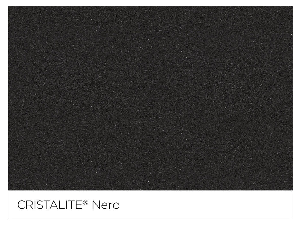 Baterie bucătărie Schock Epos Cristalite Nero cu cap extractibil, aspect granit, cartuș ceramic, negru