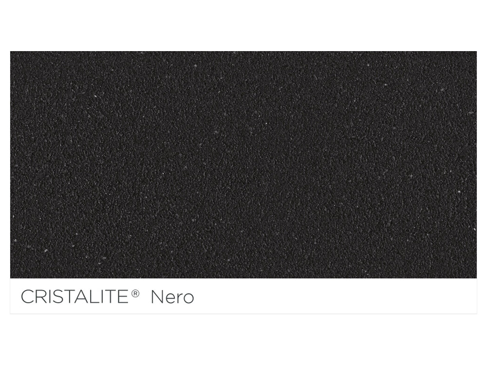 Baterie bucătărie Schock Plutos Cristalite Nero, aspect granit, cartuș ceramic, negru