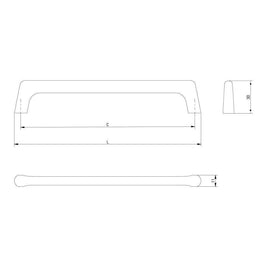 Mâner mobilă OCTAVIO – inox