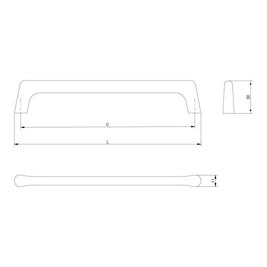 Mâner mobilă OCTAVIO – cromat