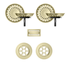 Părți vizibile Schock pentru chiuvetă cu kit de scurgere manual GREN200 PRED150 White Gold