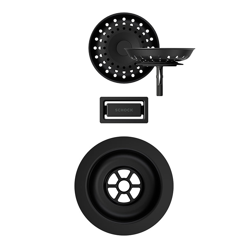 Părți vizibile Schock pentru chiuvetă cu kit de scurgere manual KIRN100-N100L-N100XL LAHN100L-N100XL SIGN100XL Puro