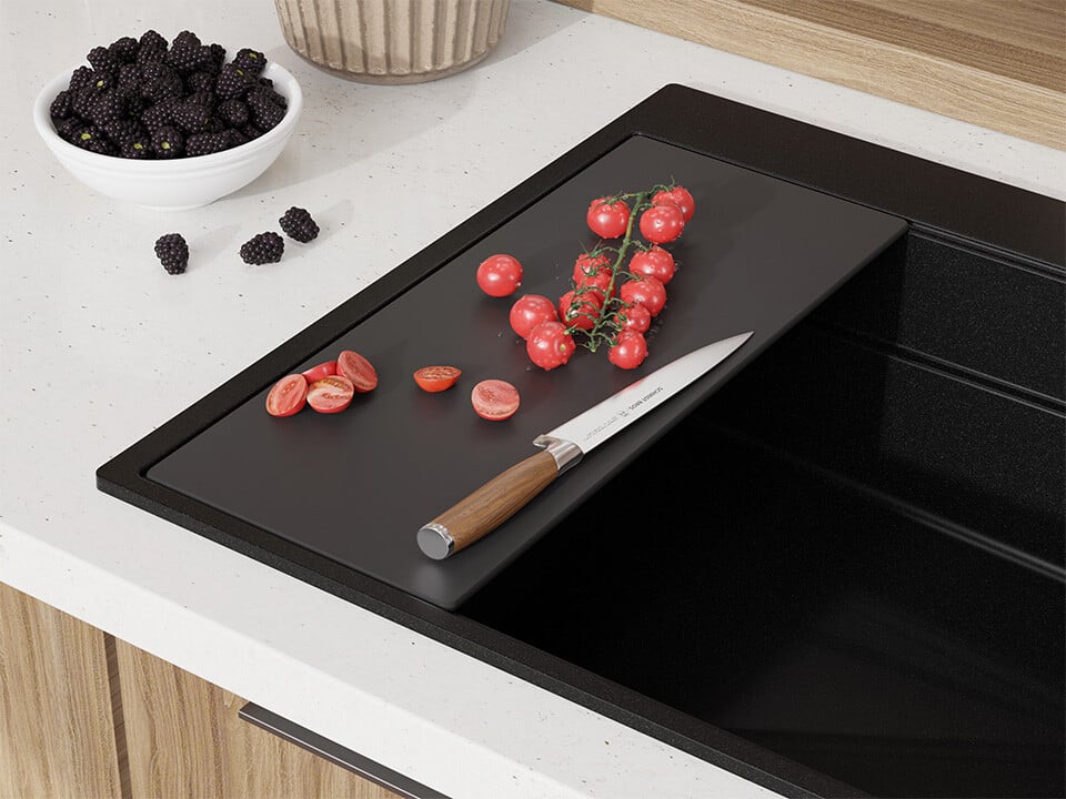 Placă de tăiere Workstation 460, neagră