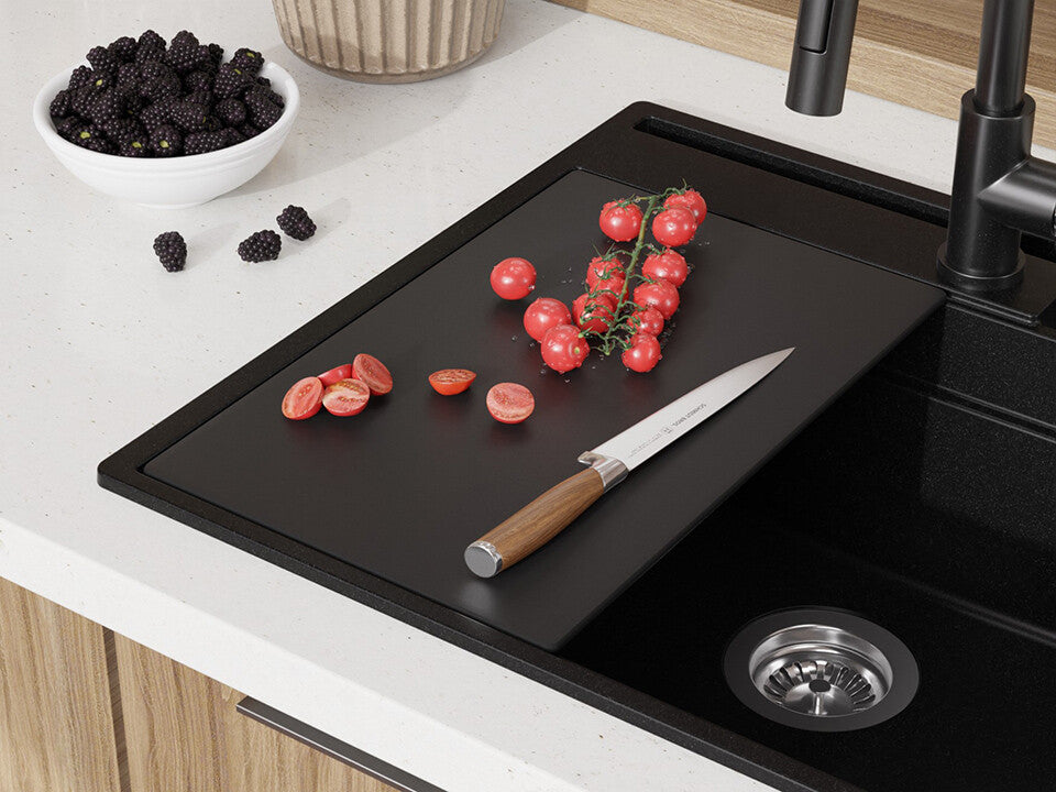 Placă de tăiat Workstation 410 Wide, neagră