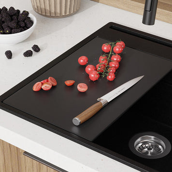 Placă de tăiat Workstation 410 Wide, neagră